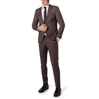 CG Herren Anzug rot Schurwolle meliert Slim Fit von CG