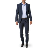 CG Herren Anzug blau Schurwoll-Stretch Slim Fit von CG