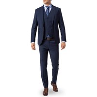 CG Herren Anzug blau Schurwolle Slim Fit von CG