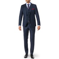 CG Herren Anzug blau Schurwolle Slim Fit von CG