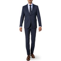 CG Herren Anzug blau Schurwoll-Stretch Slim Fit von CG