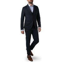 CG Herren Anzug blau Jersey meliert Slim Fit von CG