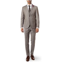 CG Herren Anzug braun Schurwolle meliert Slim Fit von CG