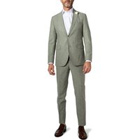 CG Herren Anzug grün meliert Slim Fit von CG