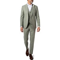 CG Herren Anzug grün meliert Slim Fit von CG