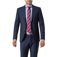 CG Herren Sakko blau Schurwolle gemustert Slim Fit von CG