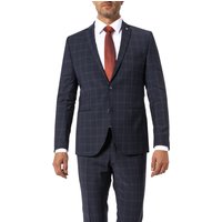 CG Herren Sakko blau Wolle kariert Slim Fit von CG