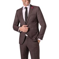 CG Herren Sakko rot Schurwoll-Stretch meliert Slim Fit von CG