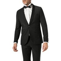 CG Herren Smokingsakko schwarz Wolle Slim Fit von CG