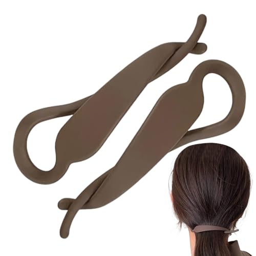 CGACCSD Banane Haarclip,2 Stück Verriegelbarer Styling-Clip für Frauen | Stylisch Rutschfestes Damenaccessoire für Täglichen Gebrauch Arbeit Schule Urlaub Party Hochzeit Nacht Formelle von CGACCSD