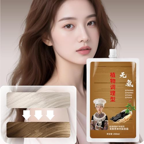 CGACCSD Haarfärbendes Shampoo, Natürliches Und Schonendes Haarfärbemittel In Shampoo-Form, Lang Anhaltende Creme Pflegespülung Sanfte Formel für Familien Frauen Männer Erwachsene Anfänger Jugendliche von CGACCSD