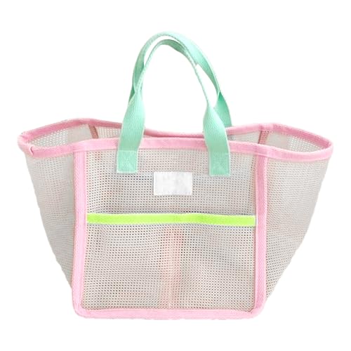 CGACCSD Strandtasche aus Netzstoff – Strandtasche aus strapazierfähigem Netz mit Griff, wiederverwendbar, Sandschutz, Organizer vielseitig für Reisen, Sommer, Pool, Kreuzfahrt, Sport und Freizeit von CGACCSD