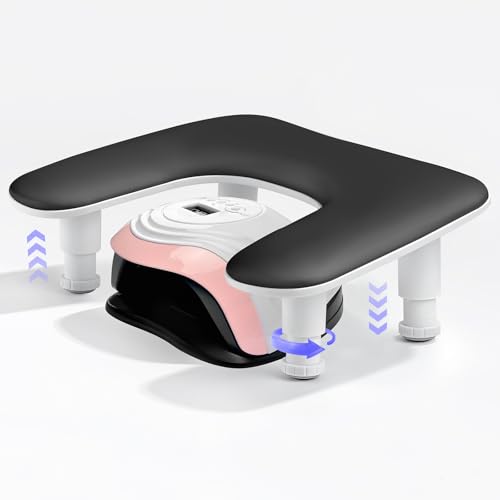 CGBE U-förmige Handauflage Nagelstudio für Nageltechniker: Höhenverstellbare Handkissen Maniküre - PU Leather Rutschfeste Nagelauflage Kissen - Nageldesign Nagelpflege - Schwarz CGBE U-förmige Handauflage Nagelstudio für Nageltechniker: Höhenverstellbare Handkissen Maniküre - PU Leather Rutschfeste Nagelauflage Kissen - Nageldesign Nagelpflege - Schwarz von CGBE