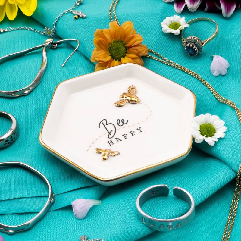 Die Imker "Bee Happy' Ringschale in Geschenkbox von CGBGiftware
