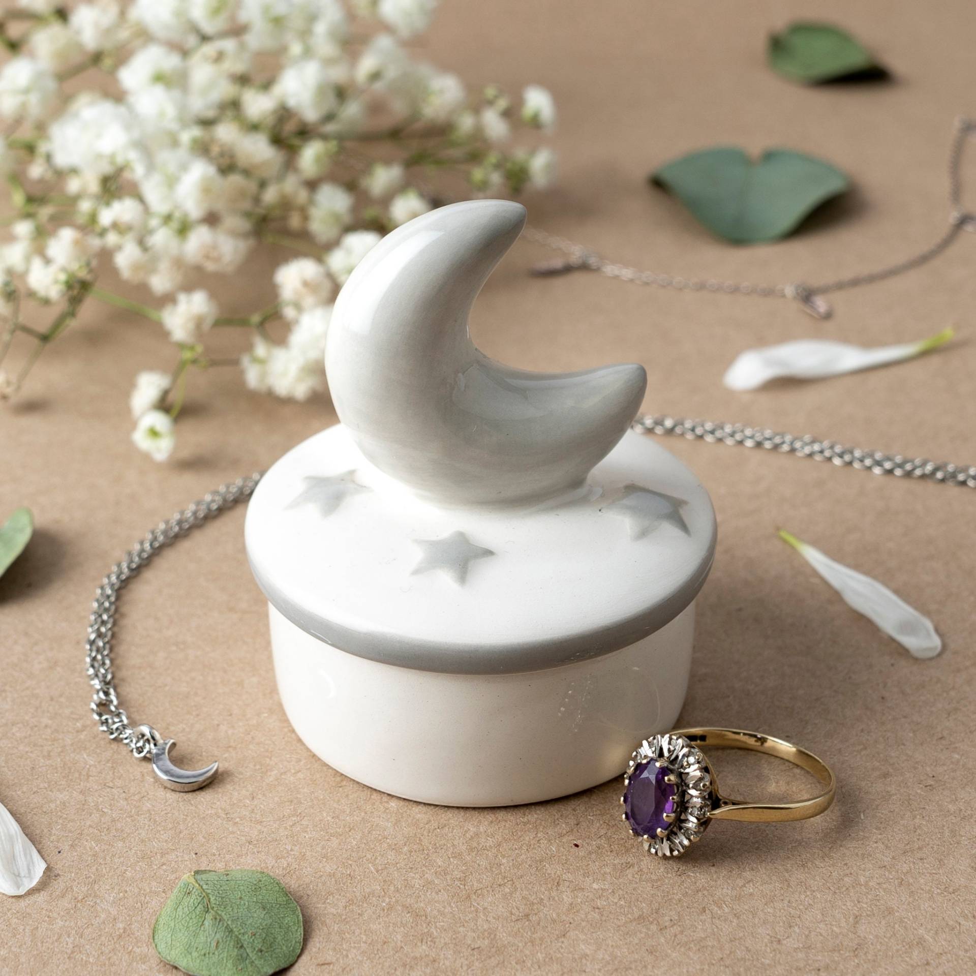 Senden Sie Mit Liebe Keramik Mond Und Sterne Trinket Topf von CGBGiftware