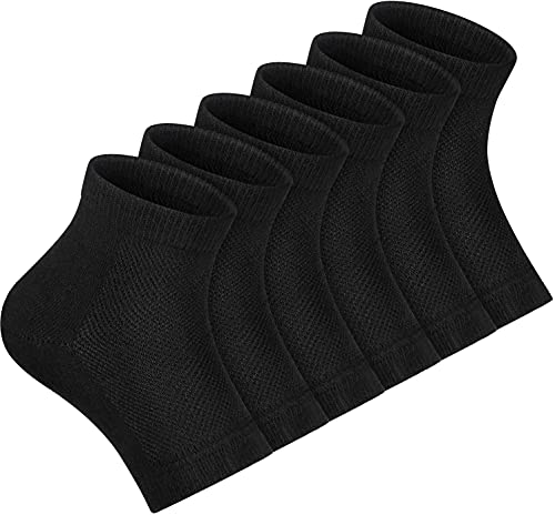 3 Paar Feuchtigkeitsspendende Socken,Gel-Fersensocken,offene Zehensocken,lindern Fersenschmerzen,bequem,weich,belüftet, feuchtigkeitsspendend,geeignet für Männer und Frauen,rissige High Heels von CGBOOM