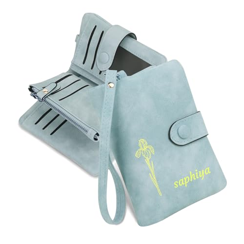 CGFN Geldbörse Damen, Kleines Portemonnaie, Leder Portmonee Mit Großem Fassungsvermögen, Mini Geldbeutel für Teenager Mädchen Mit Vielen Fächern von CGFN