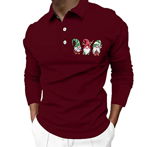 CGGMVCG Herren-Poloshirt, Weihnachtsprint, lässig, Winter, Knopfleiste, Umlegekragen, L CGGMVCG Herren-Poloshirt, Weihnachtsprint, lässig, Winter, Knopfleiste, Umlegekragen, L von CGGMVCG