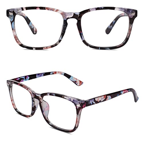 CGID Mode Brille Ohne Stärke,Fake Nerd Brille Fensterglas Damen Herren 100% UV400 Schutz von CGID