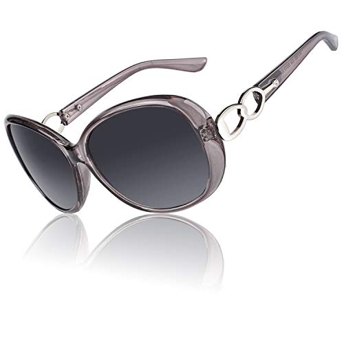 CGID Retro Groß Sonnenbrille Damen Polarisiert UV400 Schutz von CGID