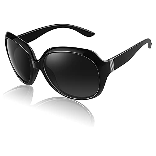 CGID Retro Groß Sonnenbrille Damen Polarisiert UV400 Schutz von CGID