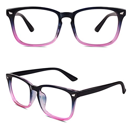 CN92 Klassische Nerdbrille rund Keyhole 40er 50er Jahre Pantobrille Vintage Look clear lens, A Blau, 53 CN92 Klassische Nerdbrille rund Keyhole 40er 50er Jahre Pantobrille Vintage Look clear lens, A Blau, 53 von CGID