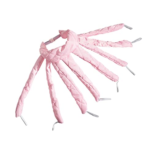 Heatless Lockenwickler, Octopus Heatless Curls, Curling Ribbon Seiden Lockenwickler für DIY-Styling für Frauen Mädchen (Pink) von CGLRybO