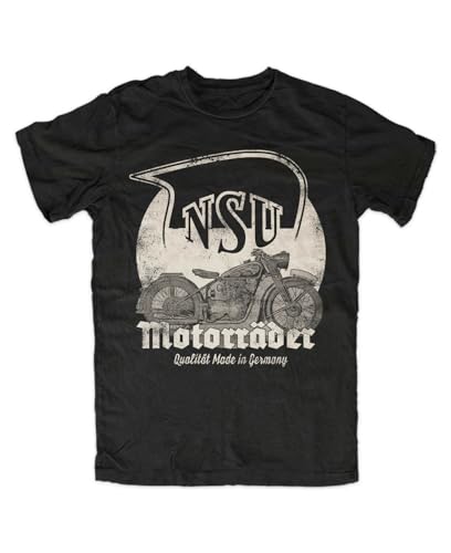 NSU-Supermax T-Shirt Black Consul Prima Superlux Youngtimer Vintage Motorcycle von CGQZAPIBV