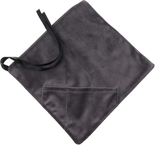 1 Stück Aufbewahrungstasche Kulturbeutel für unterwegs Organizer-Taschen für Make-up-Pinsel Rollkoffer Bestecktaschen Geschirrtasche für Beutel Besteck Rosa Samt-Grau von CGRYREH