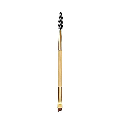 1pc Bambusgriff Duo Augenbrauen Pinsel Augenbrauenpinsel und Mascara Augenbrauen Kamm -Make -up -Werkzeuge für Frauen Mädchen von CGTQROVR
