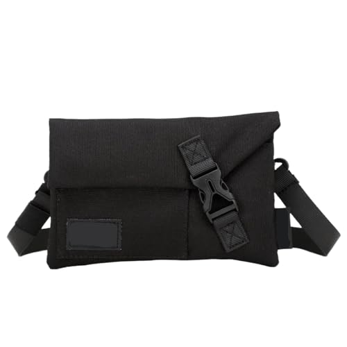 CGUOHU Herren-Schultertaschen Herren Umhängetasche Mini Tasche Leichte Handytasche Lässig Cross Straddle Kleiner Rucksack Männlich(Black) von CGUOHU