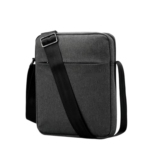 CGUOHU Herren-Schultertaschen Männer Messenger Tasche Wasserdichte Schulter for Business Reise Umhängetasche Männlichen Mini(Dark Grey,L) von CGUOHU