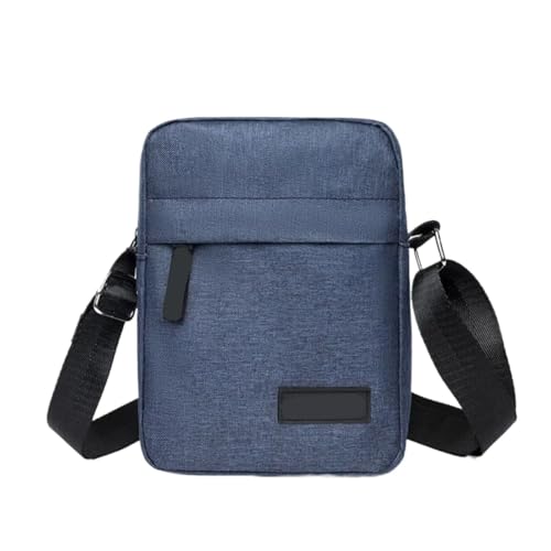 CGUOHU Herren-Schultertaschen Mini Nylon Umhängetasche Männer Einfarbig Lässig Und Modische Retro Tasche Business Umhängetaschen for Handtasche(Blue) von CGUOHU