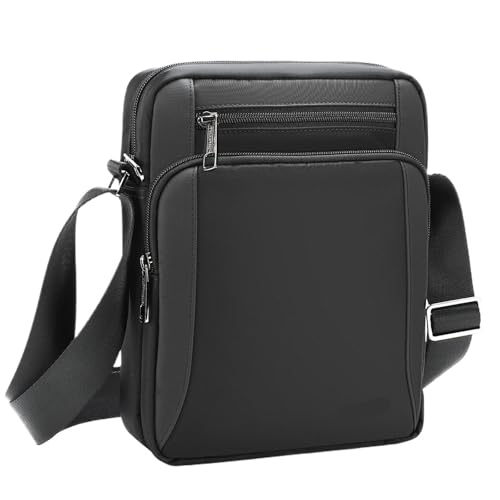 CGUOHU Herren-Schultertaschen Vintage Wasserdichte Umhängetasche Männer Mode Umhängetaschen Stoßfest Fit 9,7 zoll männer Tasche Fanny Pack Mann for von CGUOHU