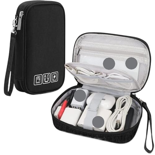 CGUOHU Kabel Organizer Tasche 1PC Tragbare Digitale Speicher Tasche Gadget wasserdichte Kabel Organizer Elektronik Geräte Zubehör Pack Liefert(Black D) von CGUOHU