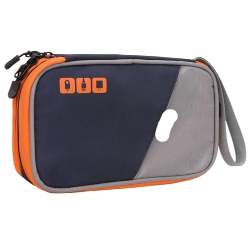 CGUOHU Kabel Organizer Tasche 2 Stück doppellagige Reisekabel-Organizer-Tasche, elektronische Zubehör-Aufbewahrungstasche for Datenkabel, Kopfhörer, USB-Ladegerät U-Disk(M) von CGUOHU