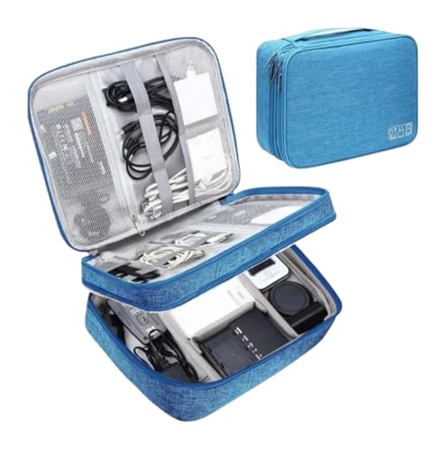 CGUOHU Kabel Organizer Tasche 2 Stück multifunktionale wasserdichte Digitale elektronische Organizer-Tasche mit großer Kapazität for Datenleitung, Ladegerät und Reiseaufbewahrung(Color 4) von CGUOHU