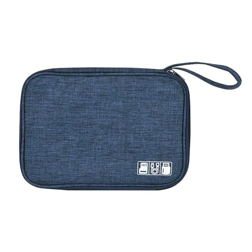 CGUOHU Kabel Organizer Tasche 2 stücke Digital Speicher Tasche USB Daten Kabel Organizer Tragbare wasserdichte for Elektronische Geräte Kopfhörer Linie Reise(Blue) von CGUOHU