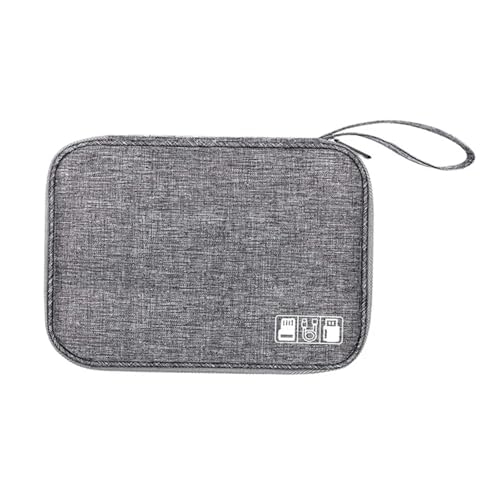 CGUOHU Kabel Organizer Tasche 2 stücke Digital Speicher Tasche USB Daten Kabel Organizer Tragbare wasserdichte for Elektronische Geräte Kopfhörer Linie Reise(Grey) von CGUOHU