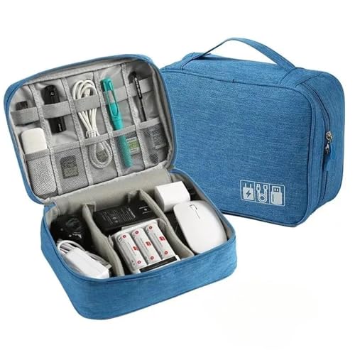 CGUOHU Kabel Organizer Tasche 2PCS Kabel Lagerung Tasche wasserdichte Digitale Elektronische Organizer Tragbare USB Daten Linie Ladegerät Stecker Reise(Color 6) von CGUOHU