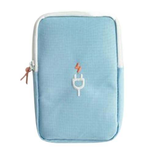 CGUOHU Kabel Organizer Tasche 2PCS Reise Gadget Organizer Tasche Tragbare Digitale Kabel Elektronik Zubehör Lagerung Tragetasche for USB Power Bank(Blue) von CGUOHU