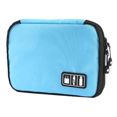 CGUOHU Kabel Organizer Tasche 2PCS USB Ladegerät Lagerung Tasche Gadget Kabel Organizer wasserdichte Daten Linie Reise Koffer Tragbare Elektronische(Blue) von CGUOHU