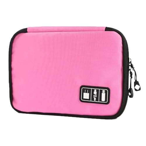 CGUOHU Kabel Organizer Tasche 2PCS USB Ladegerät Lagerung Tasche Gadget Kabel Organizer wasserdichte Daten Linie Reise Koffer Tragbare Elektronische(Pink) von CGUOHU
