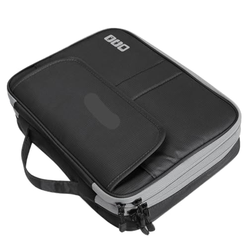 CGUOHU Kabel Organizer Tasche Doppellagige Organizer-Tasche for Reiseelektronikzubehör mit großer Kapazität, Reise-Gadget-Tragetasche, passend for Kabel(Black) von CGUOHU