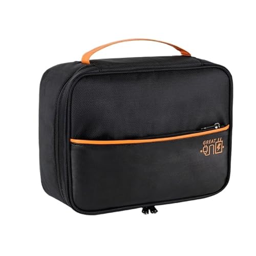 CGUOHU Kabel Organizer Tasche Kabelaufbewahrungstasche, Wasserdicht, Organizer for Digitales Elektronisches Zubehör, Tragbare Reise-KabelOrganizerHülle(M Black) von CGUOHU