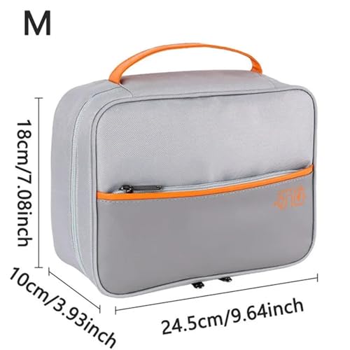 CGUOHU Kabel Organizer Tasche Kabelaufbewahrungstasche, Wasserdicht, Organizer for Digitales Elektronisches Zubehör, Tragbare Reise-KabelOrganizerHülle(M Gray) von CGUOHU