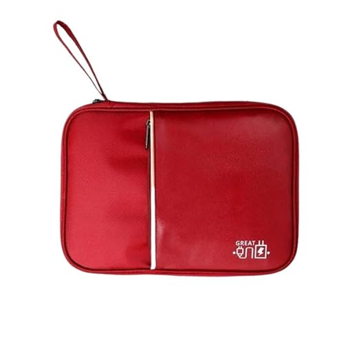 CGUOHU Kabel Organizer Tasche Kabelaufbewahrungstasche, Wasserdicht, Organizer for Digitales Elektronisches Zubehör, Tragbare Reise-KabelOrganizerHülle(S Wine red) von CGUOHU