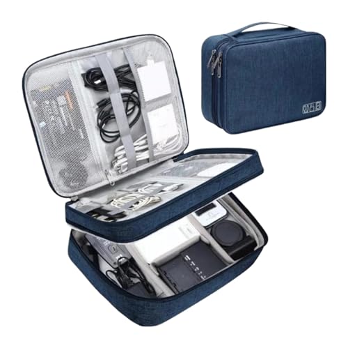 CGUOHU Kabel Organizer Tasche Multifunktionale wasserdichte Digitale elektronische Organizer-Datenleitungs-Ladestecker-Reiseaufbewahrungstasche mit großer Kapazität(Color 1) von CGUOHU