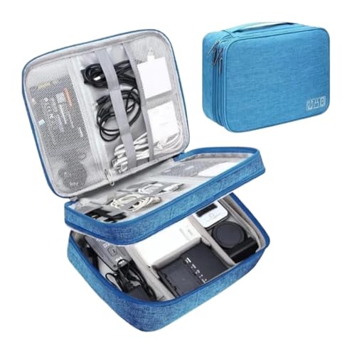 CGUOHU Kabel Organizer Tasche Multifunktionale wasserdichte Digitale elektronische Organizer-Datenleitungs-Ladestecker-Reiseaufbewahrungstasche mit großer Kapazität(Color 4) von CGUOHU