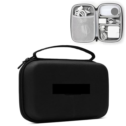 CGUOHU Kabel Organizer Tasche Wasserdichter Hartschalen-Organizer for elektronisches Zubehör, große Kapazität, Powerbank, Digitale Aufbewahrungstasche, Reisepass-Tasche(Single Layer-Black-B) von CGUOHU